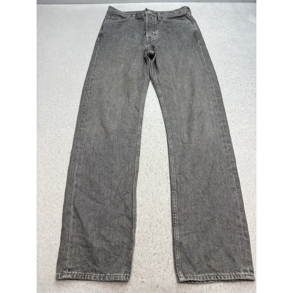 COS Jeans Mens 28x32 Gray Regular Straight Charcoal Wash Denim Pants Casual